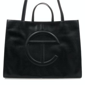 TELFAR Large Shopping Bag - Black - Vegan Leather - Unisex - NWT